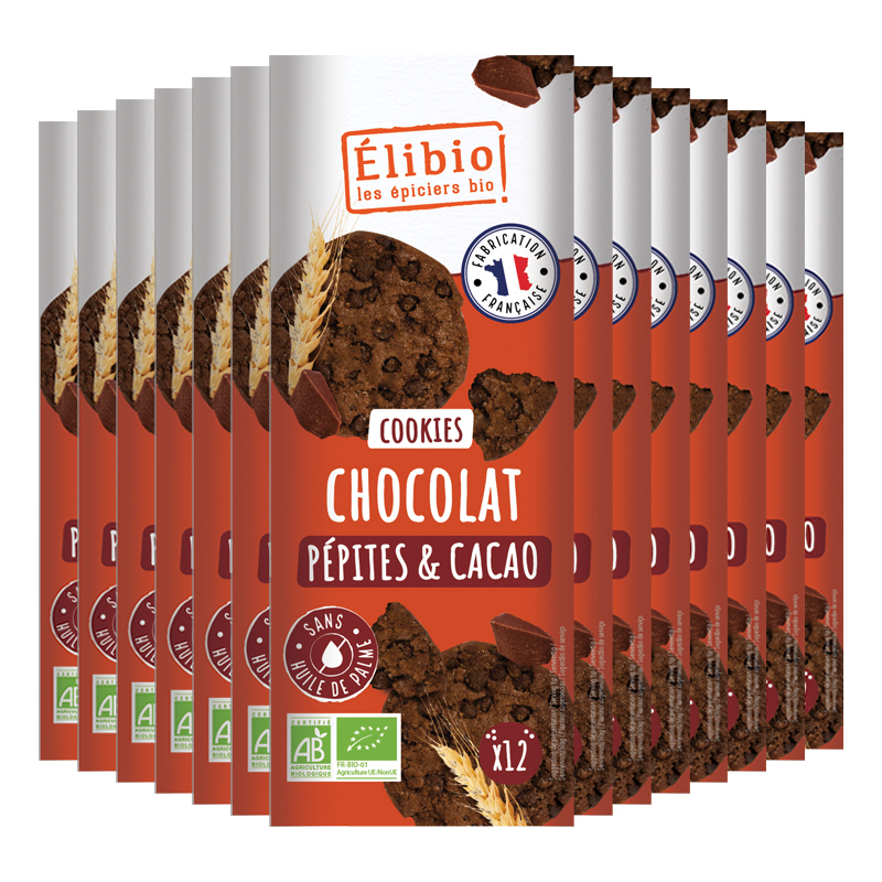 Cookies bio tout chocolat - 14x175g