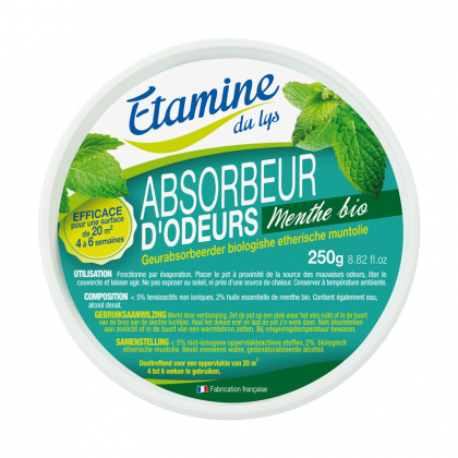 Absorbeur d'odeurs à l'huile essentielle de menthe - 250g