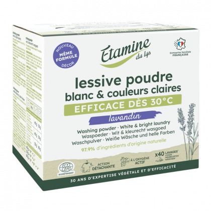 Lessive en poudre - Blanc & couleurs claires - 2kg