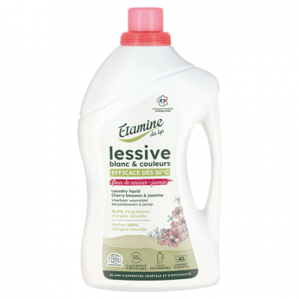 Lessive liquide écologique - Fleur de cerisier et jasmin - 1L