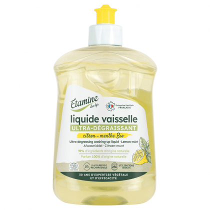 Liquide vaisselle écologique - Citron menthe - 500ml