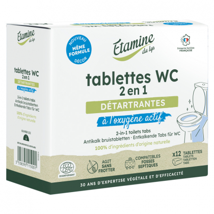 Tablettes WC 2 en 1 - Boite de 12