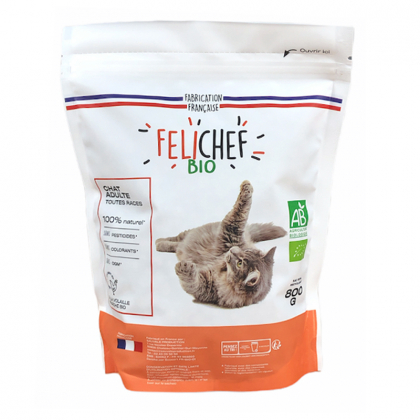 Croquettes à la volaille pour chat adulte - 800g