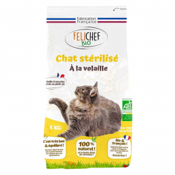 Croquettes à la volaille pour chat stérilisé - 5kg