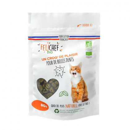 Friandises pour chat - Hygiène bucco-dentaire - 80g