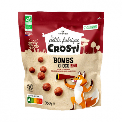 Crosti bombs sans gluten - Billes de maïs soufflées au chocolat - 300g