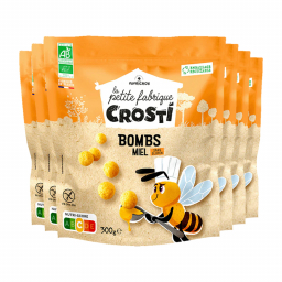 Crosti bombs sans gluten - Billes de maïs soufflées au miel - Lot de 6x300g