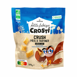 Crosti crush bio - Céréales fourrées pâte à tartiner chocolat au lait - 375g