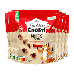 Crosti griffs bio - Pétales au chocolat - Lot de 6x425g