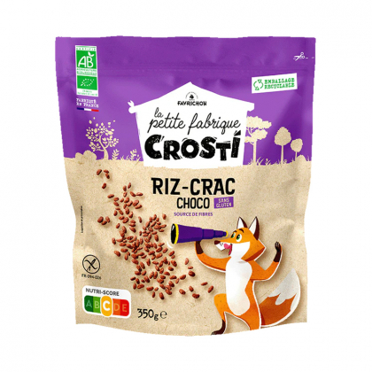 Crosti riz-crac sans gluten - Riz soufflé au chocolat - 350g