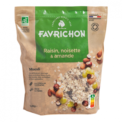 Muesli bio tradition - Raisin noisette amande - 1,2kg