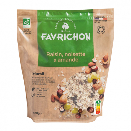 Muesli bio tradition - Raisin noisette amande - 500g