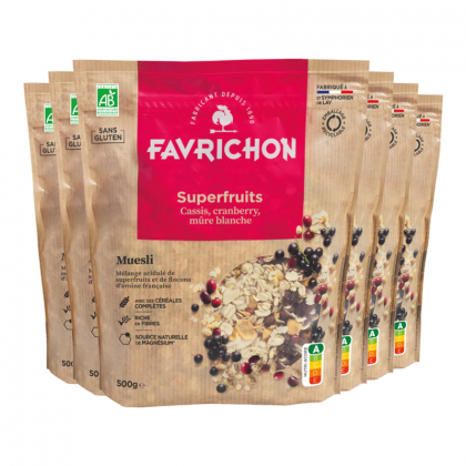 Muesli bio tradition sans gluten - Superfruits - Lot de 6x500g