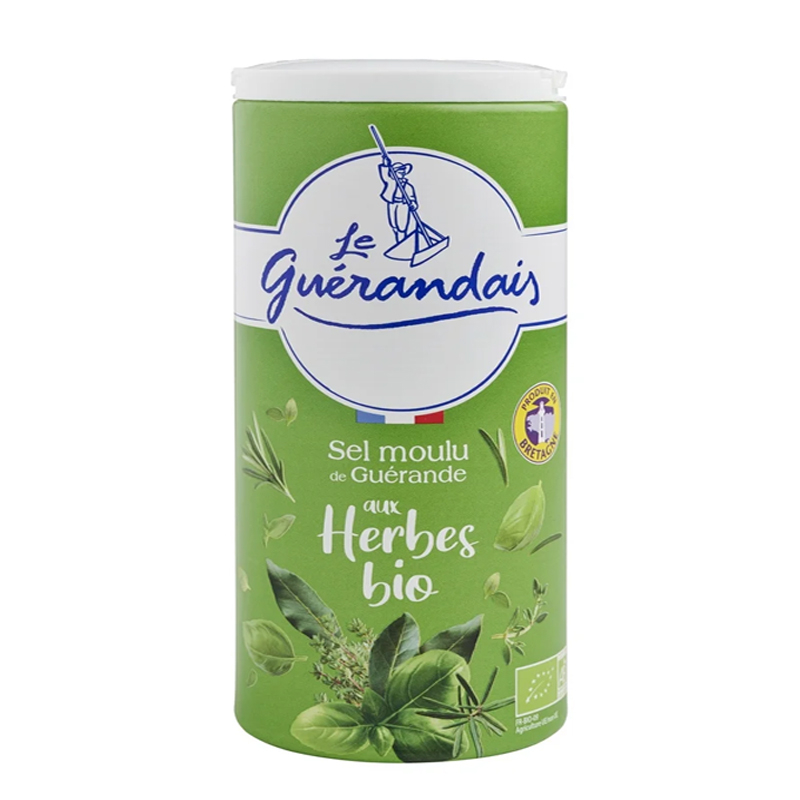 Sel fin de Guérande aux herbes bio - IGP Nature et Progrès - 350g